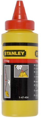 Chalk in the form of red powder for marking works in plastic bottles of 115 g STANLEY 1-47-404