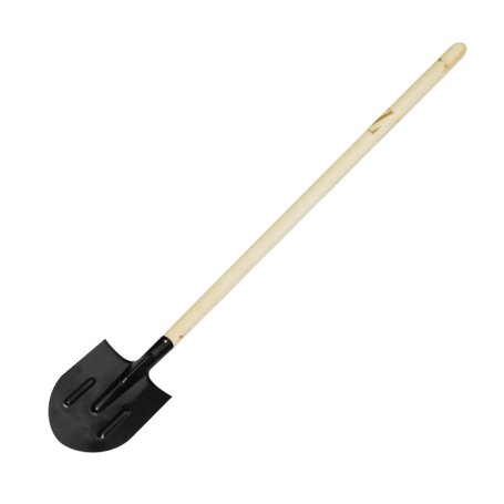Sharp-angled bayonet shovel with a handle
