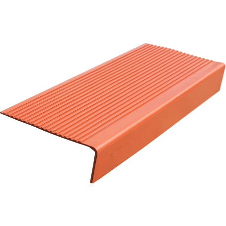 Anti-slip pad on the middle corner step (rubber tread) 750x330x100 mm, ochre