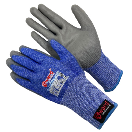 Противопорезные перчатки 5-го класса с полиуретаном Gward No-Cut Markus