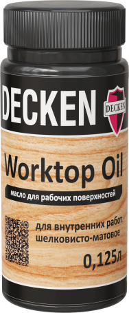 Масло для рабочих поверхностей DECKEN Worktop Oil, 0,125 л