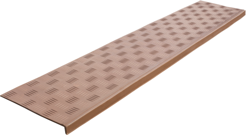 Anti-slip pad on the step is Long-max angular (rubber tread) 1500x300x30, beige