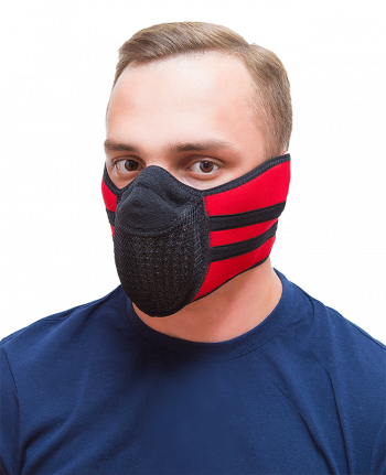 Тепловая маска Балаклава 3 в 1 ТМ 1.4. (черно-красная) САЙВЕР|SAYVER
