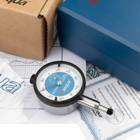 Индикатор часового типа с повышенной ударопрочностью, подшипники на камнях 0-10 мм; 0,01 мм; плоская крышка