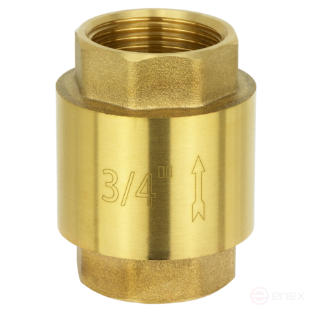 BRV-3/4, Обратный клапан Ø 3/4 дюйма с пластиковым клапаном, без фильтра