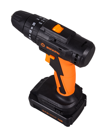 Cordless screwdriver drill Vortex DA-18L-2KU/B (brushless motor)