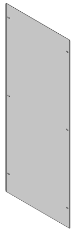 MULTICOLOR Rear wall SCHO-70 (600x2000) (WxDxH) RAL 7035