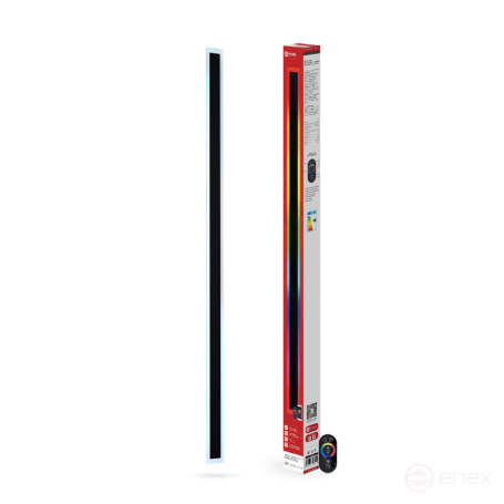 Светильник уличный светодиодный ДБУ MARS120-40RGB-SMART-ВL 40Вт 1200x80 с пультом ДУ IP54 черный IN HOME