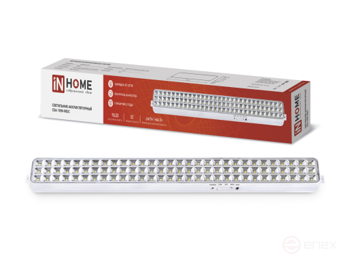 Светильник светодиодный аварийный СБА 1098-90DC 90 LED 2.2Ah lithium battery DC IN HOME