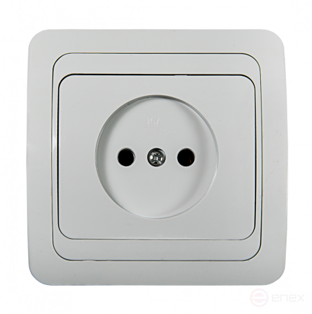 Розетка одинарная CLASSICO белая 2022 IN HOME