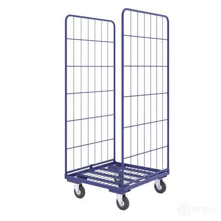 Collapsible container Roll K 1 (700x780x1600) RAL 5002 wheels d160mm.