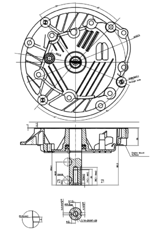 Двигатель Loncin LC1P75F (E type) D25