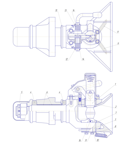 A set of spare parts for towing devices of the 631019 series ULIG.631019-2707302