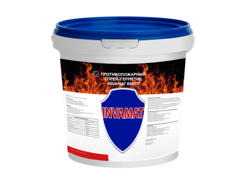 INVAMAT Противопожарный спрей-герметик 850CF, ведро металлическое 20 кг