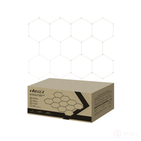 LED lamp DBO-HEXAGON 11C-46065 460W 230V 6500K 11 hundred 0.5m cord with plug 3256x2350mm NEOX