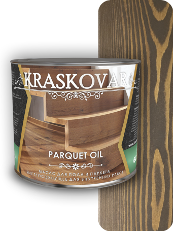 Quick-drying floor and parquet oil Kraskovar Parquet oil Rosewood 2.2 l.