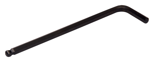 Шестигранный ключ, метрический, с черненой поверхностью, длинный, с шаровым наконечником, 1,5 мм