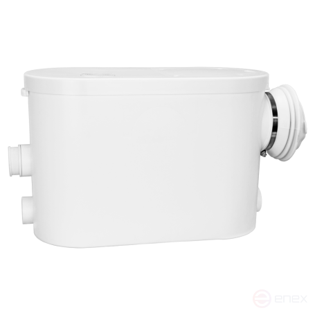 STP-200 LUX, Toilet pump chopper. Side connection of toilet, sink and shower. Production. 145 l/min. Powerful. 400 Watts.