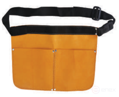 Leather tool belt (pockets: 1 large, 1 medium, 3 small)