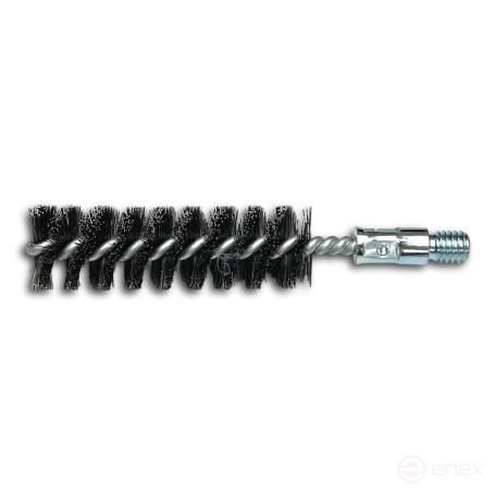 IBG brush, 160*100 mm, diameter 30 mm, straight steel wire STA 0.30 mm, fit W1/2", with plastic suspension