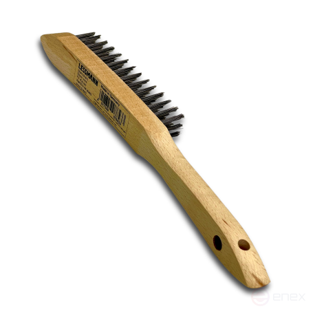 Щетка ручная, 1 рядная, прямая стальная проволока STA 0,35 мм