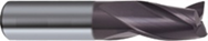 Monolithic carbide universal mini milling cutter for processing grooves with a central cut, d-12 mm