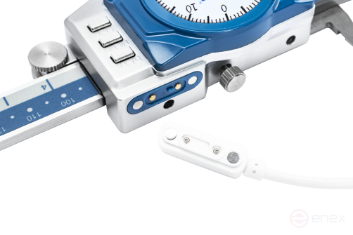 Штангенциркуль цифровой IP67 с индикацией круговой шкалы и с Bluetooth 0-150 мм/0-6"; 0,01 мм/0,0005"