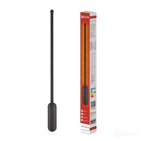 Светильник светодиодный ESTETIKA LUV-60A-30BL 10Вт 230В 3000K 700Лм 600х50x25 черный IN HOME