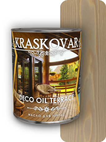 Масло для террас Kraskovar Deco Oil Terrace Крем-брюле 0,75 л.