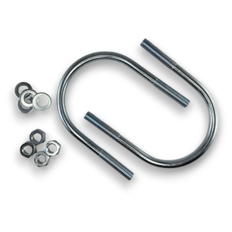 Керн Комплект хомут U образный гост 24137-80 м12х105 + 2 гайки + 2шайбы. Оцинкованный. 5 комплектов RKU00121052005