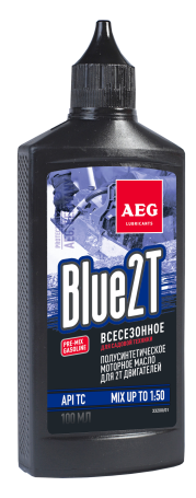 AEG Semi Synthetic 2T Motor Oil API TC Масло2Т п/с, 100 мл