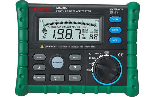 Цифровой измеритель сопротивления заземления Mastech MS2302