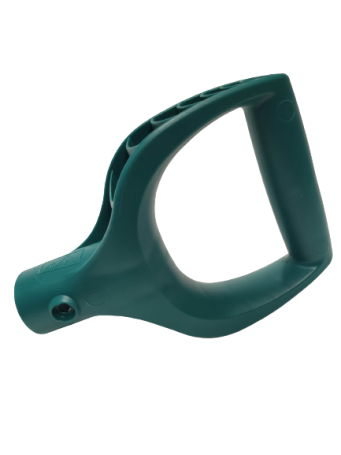 Reinforced handle for shovel handle, hole for handle Ø 32mm, turquoise