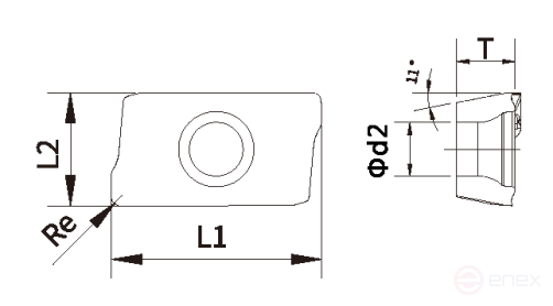 Пластина AXMT170508PEER-G HN5537