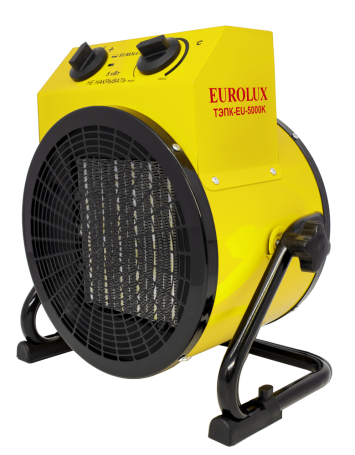 Thermal electric gun TEPK-EU-5000K (keram.heating element,round) Eurolux