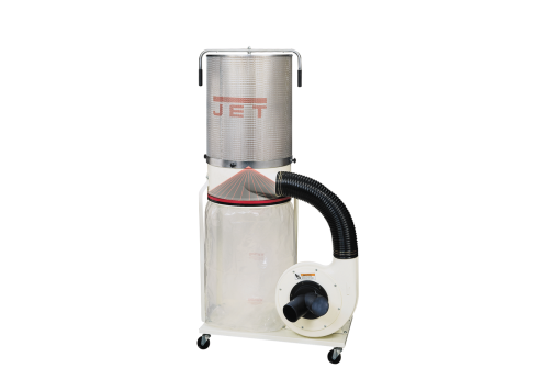JET DC-1100CK Exhaust system with replaceable filter. VORTEX CONE 230 V technology