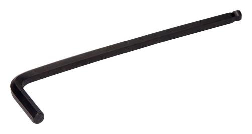 Шестигранный ключ, метрический, с черненой поверхностью, длинный, с шаровым наконечником, 2 мм