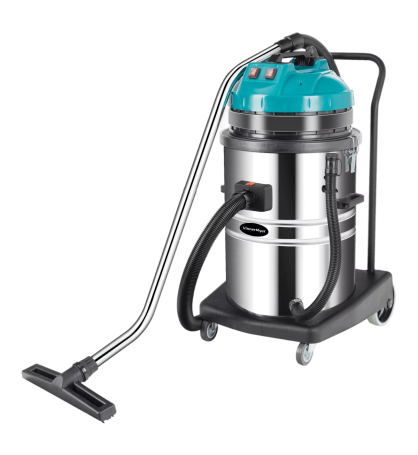 Twin-turbine vacuum cleaner for dry and wet cleaning LSU270
