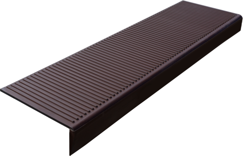 Anti-slip pad on the large corner step (Rubber tread) 1100*305*110 mm, chocolate