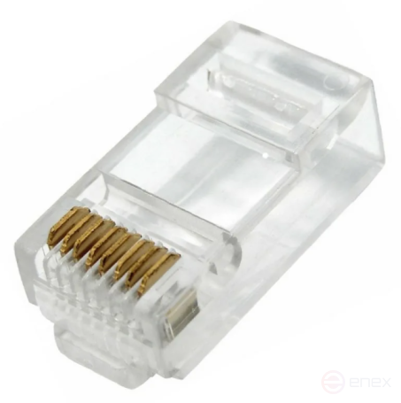 Джек RJ-45 ЭРА RJ-1 8P8C CAT 5e упаковка 100 шт