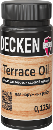 Защитное масло для террас DECKEN Terrace Oil, 0,125 л
