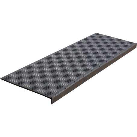Anti-slip pad on the step lightweight angular (rubber tread) 900x300x30 mm, black