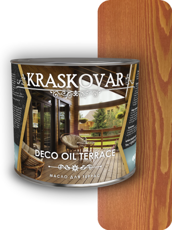 Kraskovar Deco Oil Terrace Terrace Oil Mahogany 2.2 l.