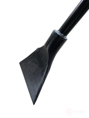 Forged ice axe A-0 on a metal axe. and the rubber handle is powder coated