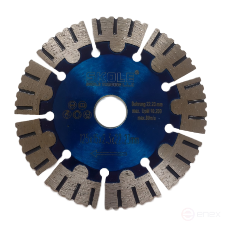 Diamond disc blue SKOLE 230 reinforced segment AZ19-230