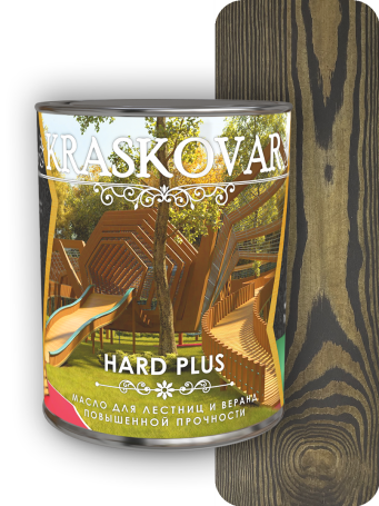 High-strength oil for stairs and verandas Kraskovar Hard Plus Ebony 0.75 l.