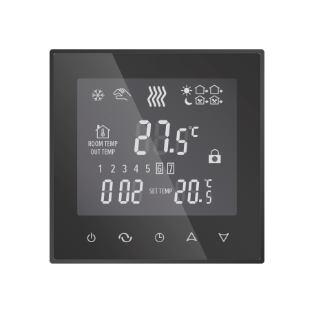 CALEO SM934 thermostat, built-in, digital, programmable, 3.5 kW