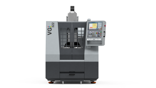 Vertical milling machining center PLOT VGI-322 (Russia) for metal processing with high precision