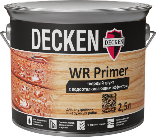 Твердый грунт с водоотталкивающим эффектом DECKEN WR Primer , 2,5 л