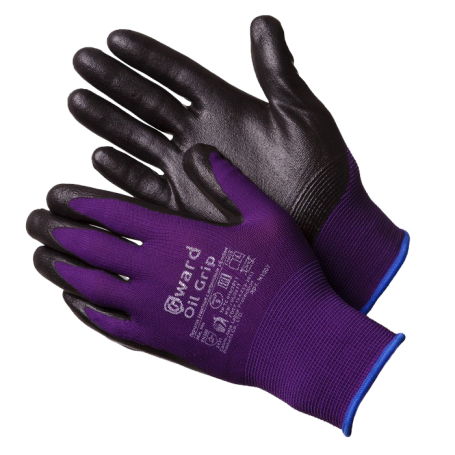 Nylon gloves for working with slippery objects Gward Oil Grip